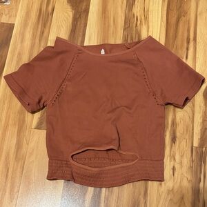 FP Movement by Free People Rust Crop Top